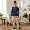Women Heart Shape Night Suit