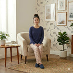 Women Heart Shape Night Suit