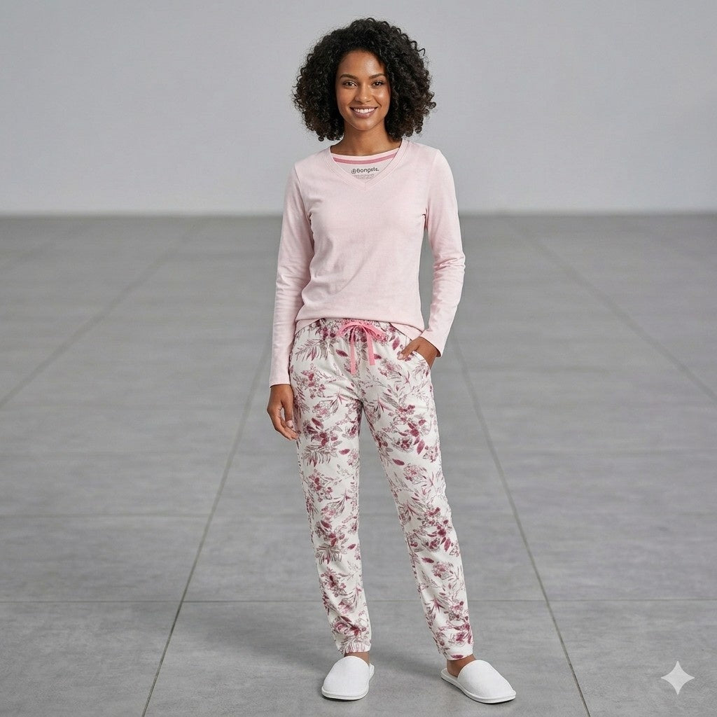 Women Pink Night Suit