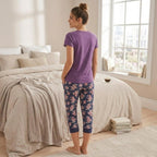 Women purple Night Suit