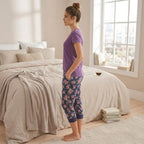 Women purple Night Suit