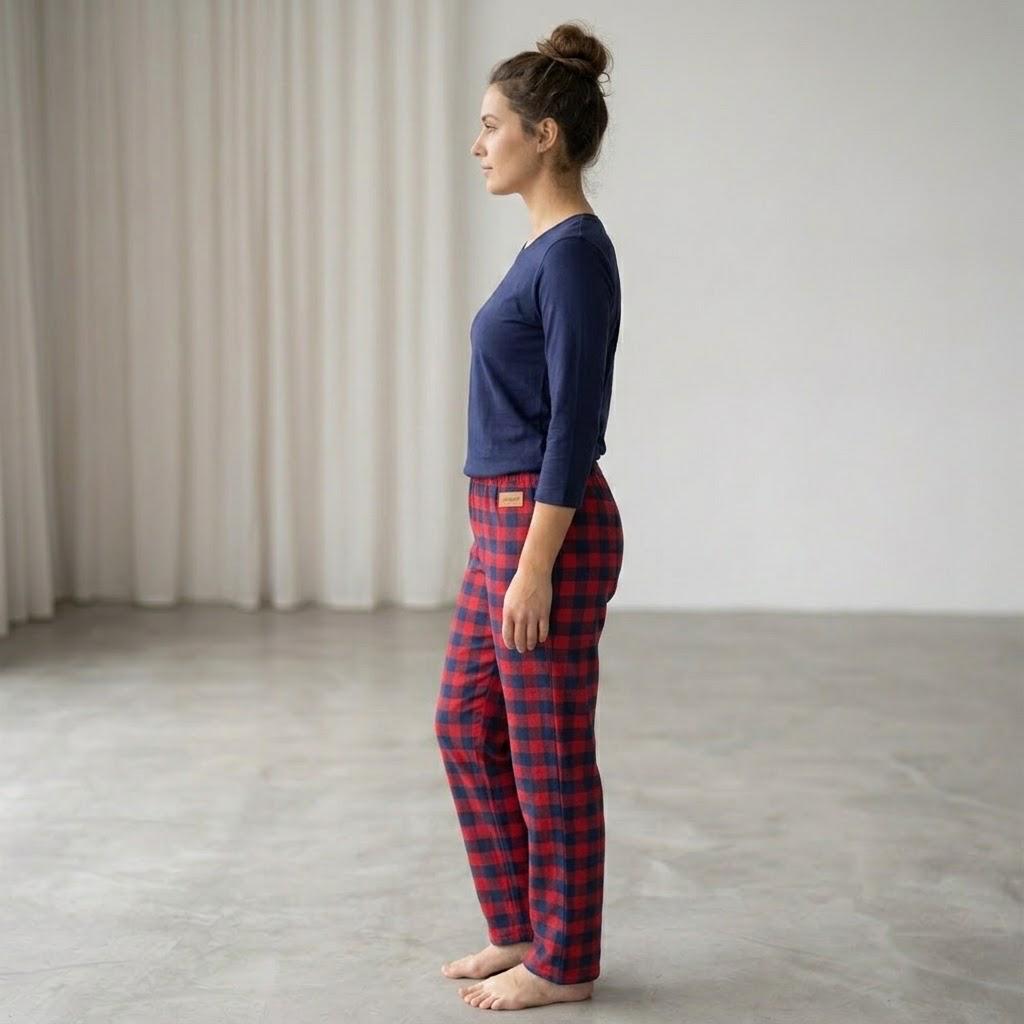 Women Night Suit Blue/Red