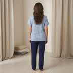 Women Night Suit Light Blue